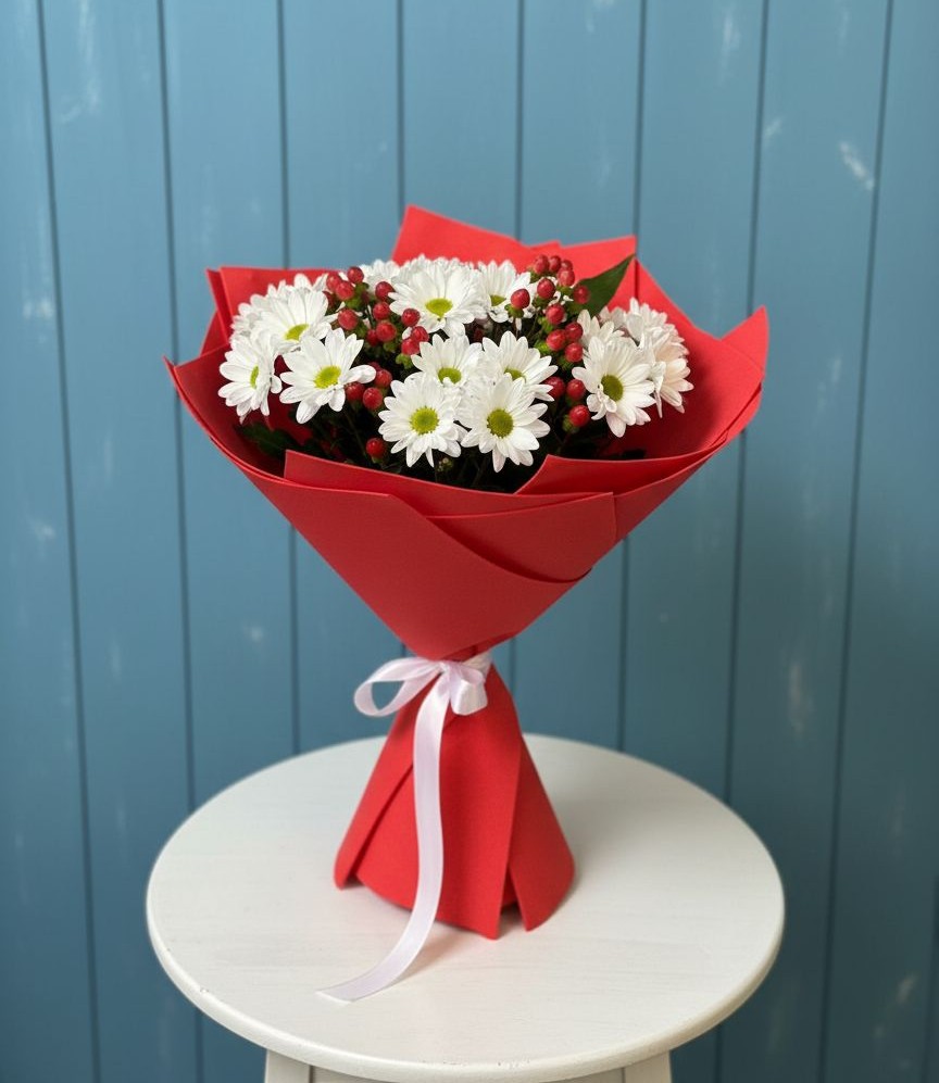 Букет цветов из: Хризантемы в Комсомольском Воронежской области