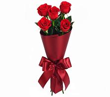 Букет 5 Красных роз Эдлесс Лав в Комсомольском Воронежской области