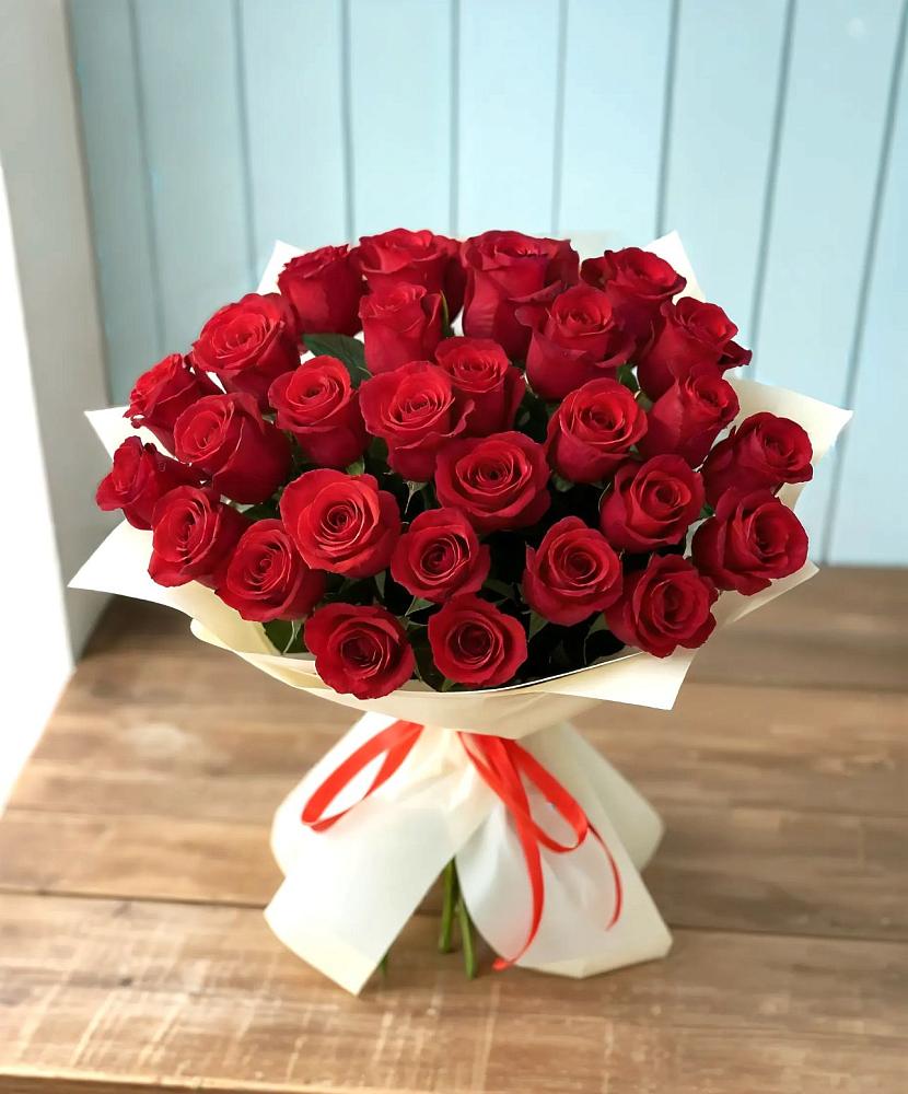 Букет 29 Красных роз в Комсомольском Воронежской области