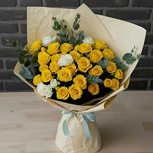 Букет цветов из:  Розы в Комсомольском Воронежской области