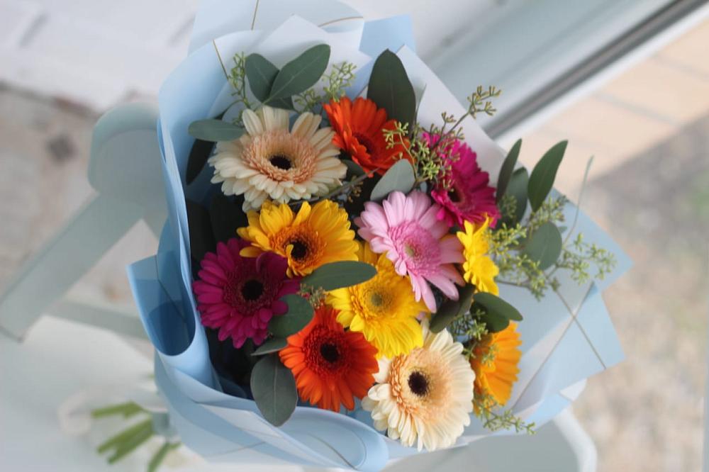 Букет цветов из: Герберы в Комсомольском Воронежской области