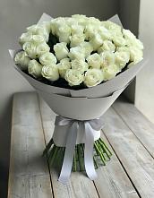 Букет 35 Белых роз в Комсомольском Воронежской области