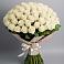 Букет 101 беля роза Белоснежка в Комсомольском Воронежской области