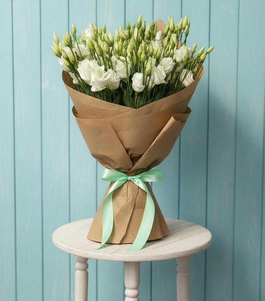 Букет цветов из: Лизиантусы в Комсомольском Воронежской области