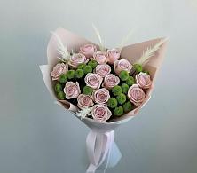 Букет цветов из:  Розы и Хризантемы в Комсомольском Воронежской области