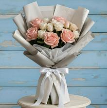 Букет цветов из:  Розы #REPLACE_PRED# Комсомольском Воронежской области