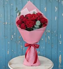 Букет цветов из:  Розы в Комсомольском Воронежской области
