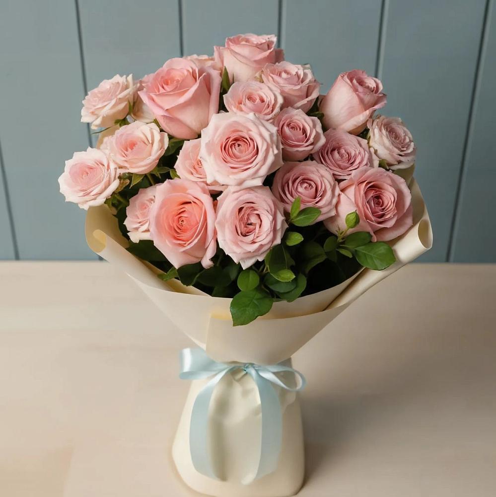 Букет Розовый шарм в Комсомольском Воронежской области