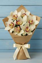 Букет цветов из:  Орхидеи и Розы в Комсомольском Воронежской области